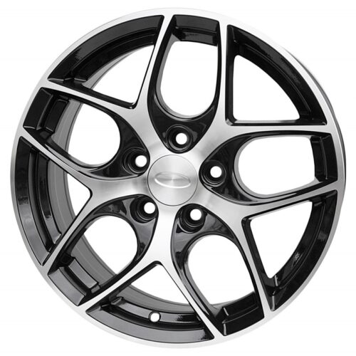 cerchi in lega replica ford black diamond da 16″ in 5/108 ET 52