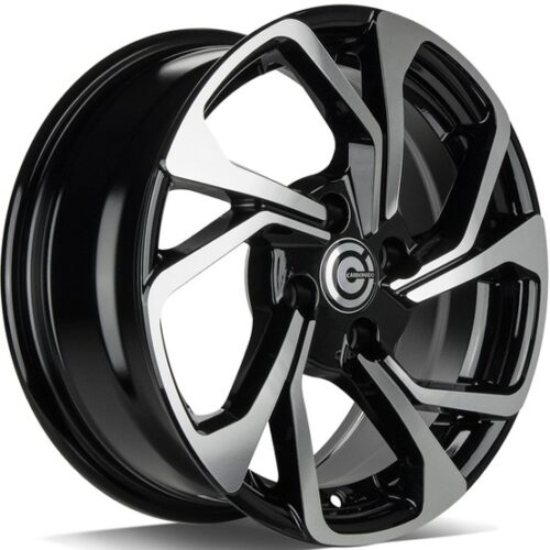 cerchi in lega Carbonado swift black diamond da 15″ in 4/100 ET 35