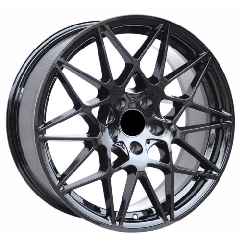 cerchi in lega replica BMW modello 666 gloss black da 18″ in doppia misura