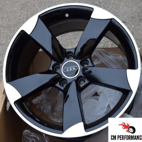 cerchi in lega replica rotor black diamond da 18″ in 5/112 ET 45