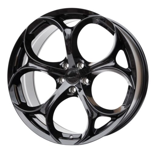 cerchi in lega replica Alfa Romeo gloss black da 17″ in 5/110 ET 32