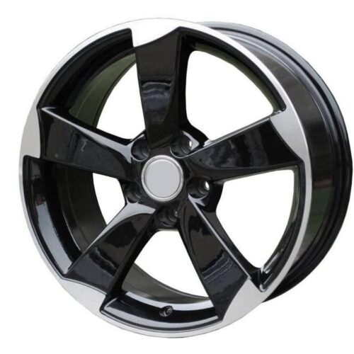 cerchi in lega replica Audi modello rotor black diamond da 17″ in 5/112 ET 45