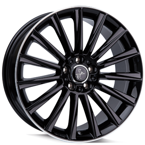 cerchi in lega keskin KT 18 black lip diamond da 18″ in 5/112 ET 45