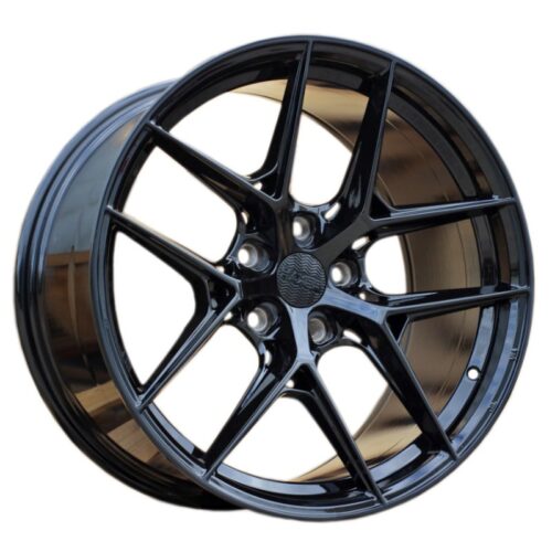 cerchi in lega Haxer HX044 gloss black da 18″ in 5/120 doppia misura